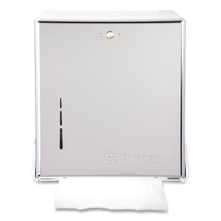 San Jamar Metal Front Cabinet Towel, Combo, Chrome T1905XC
